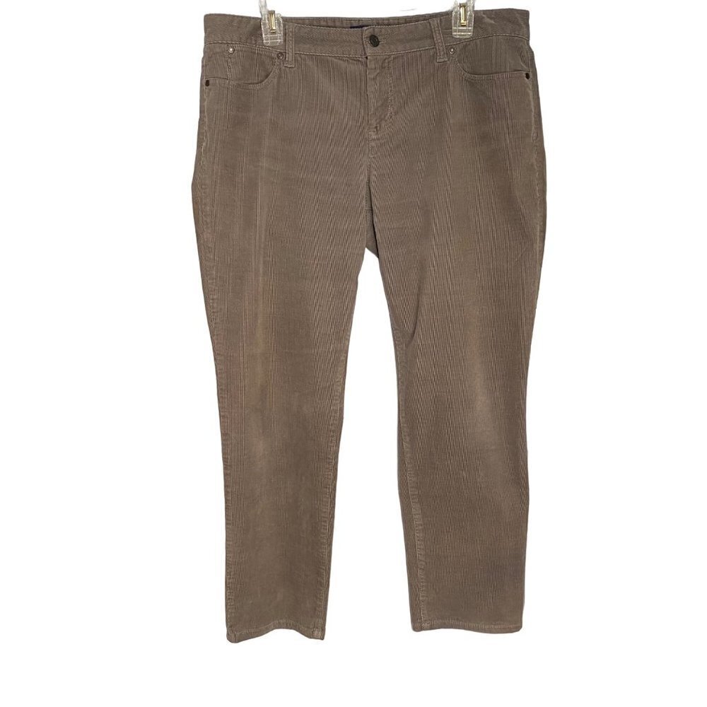 Talbots Signature Gray Corduroy Pants Size 36 Waist‎